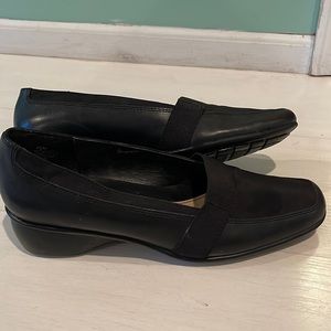Black loafers